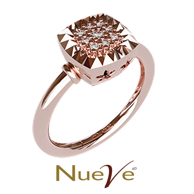 NUEVE PHIRAMIDS SQUARE ROSE GOLD